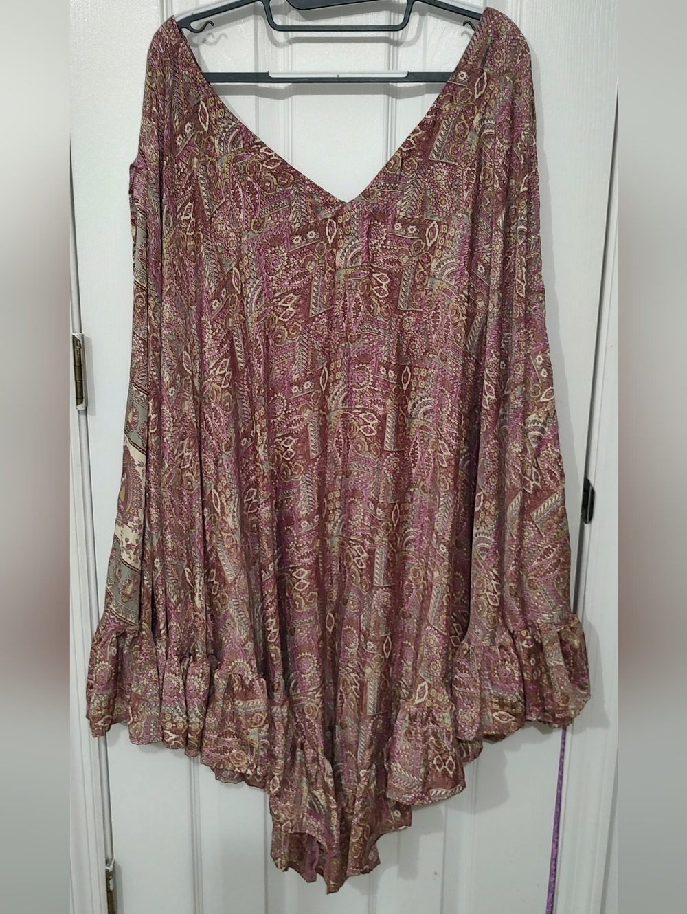 Kantha Bae 100% Silk Bohemian Paisley Wrap Pink Lovers! - Picture 4 of 4